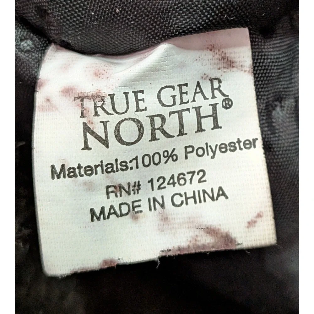 True Gear North Trapper Hat Mens OSFM Blue Black Good Buffalo Plaid Faux Fur